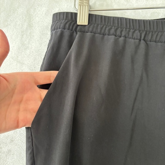 Marine Layer womens black casual asymmetric rounded hem pull on pant size small - Picture 6 of 10